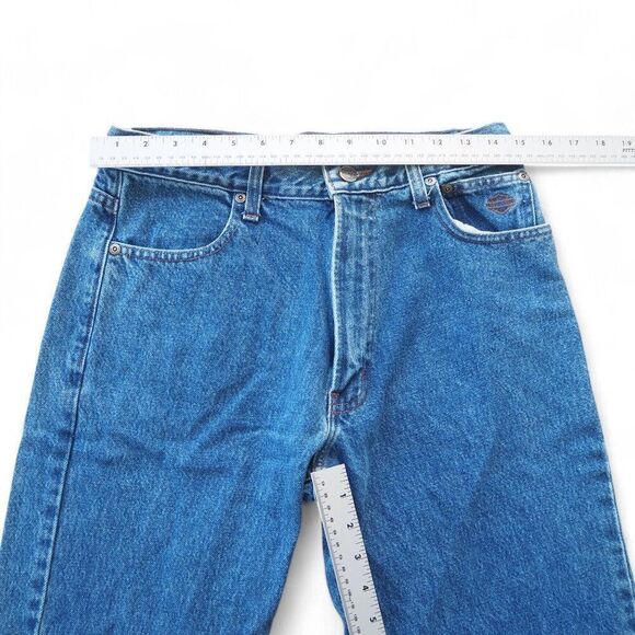 Harley-Davidson Relaxed Straight Leg Distress Medium Wash Jeans Men 31x32 - Picture 5 of 13